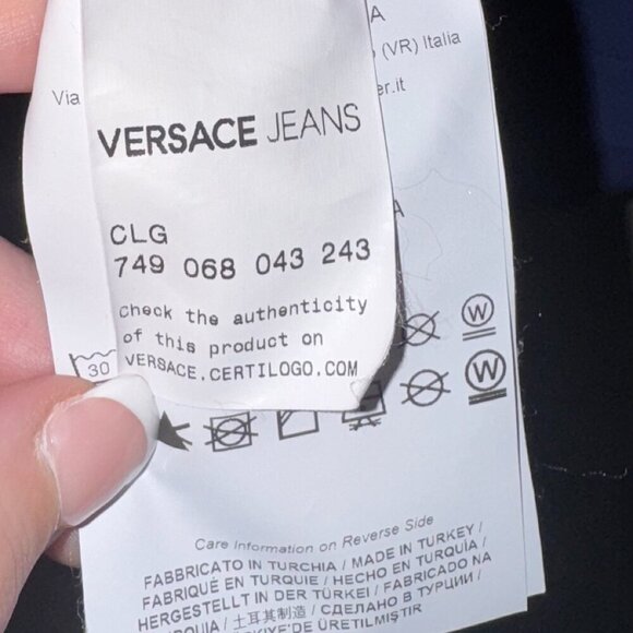 Versace Jeans Authentic Logo Slim T-Shirt *CLG* Size: L - Picture 3 of 5